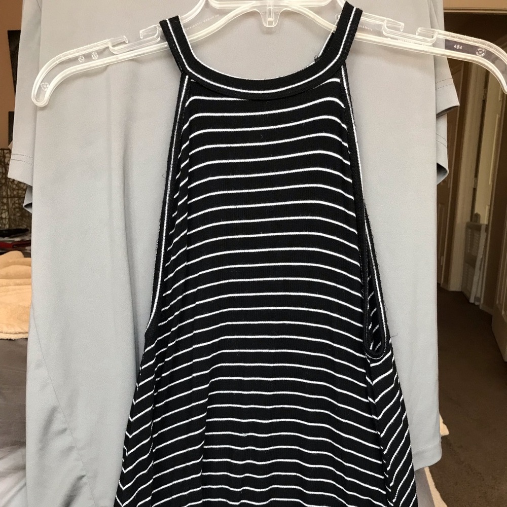 Striped Halter Tank Top